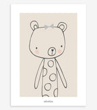 LITTLE FRIENDS - Kinderposter - Der Teddybär