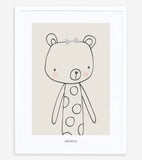 LITTLE FRIENDS - Kinderposter - Der Teddybär