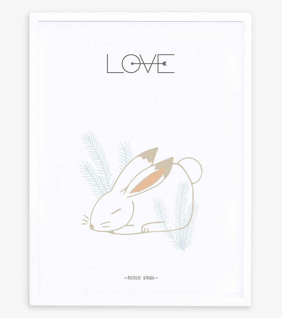 NORDIC - Kinderposter - Rabbit, love