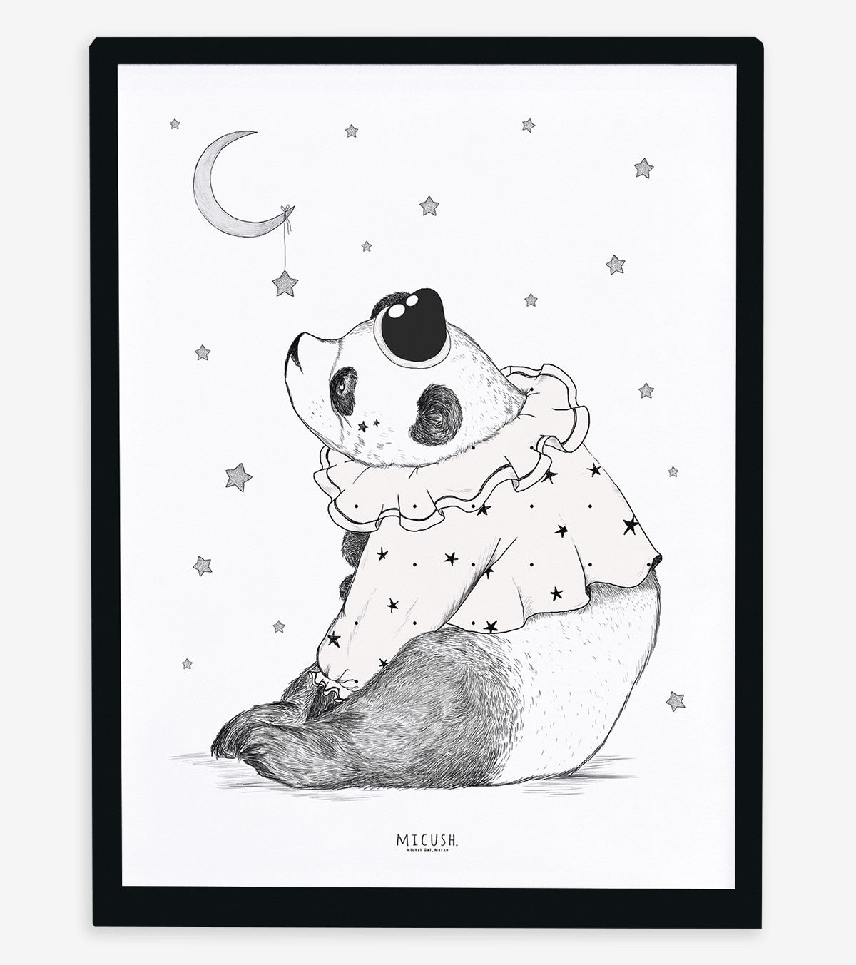 DREAMY - Poster für Kinder - Verträumter Panda