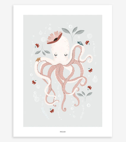 OCEAN FIELD - Poster Kind - Der Oktopus