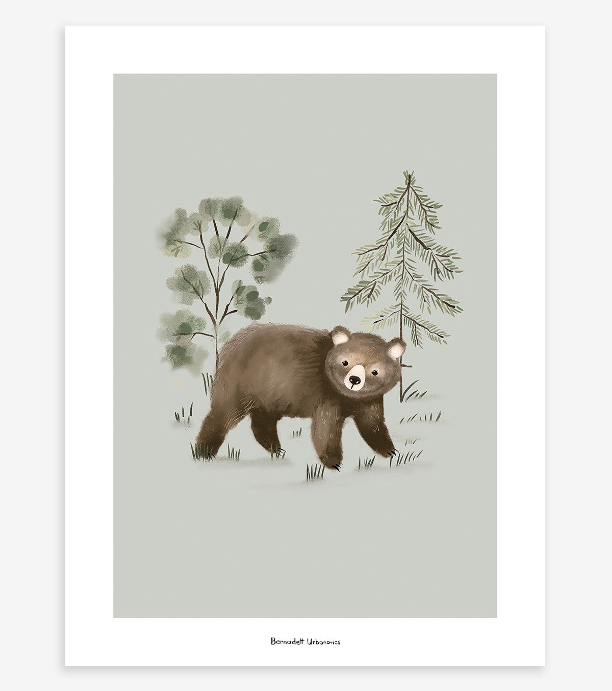 KHARU - Poster für Kinder - Kleiner Bär