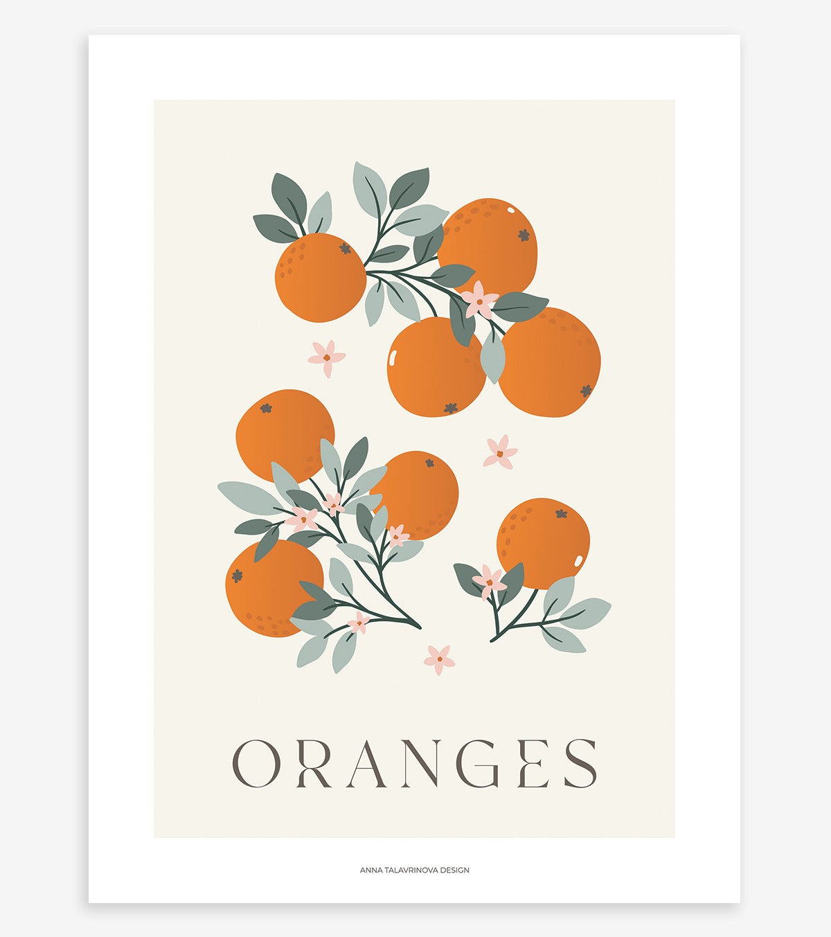 LOUISE - Poster für Kinder - Orangen