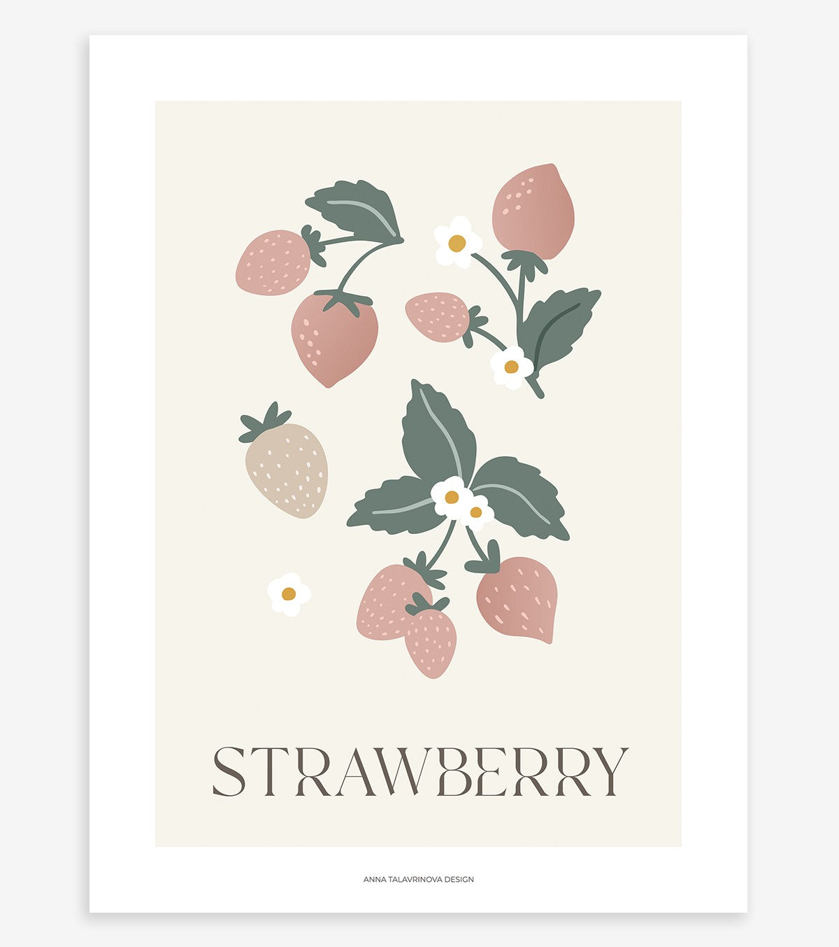 LOUISE - Poster für Kinder - Erdbeeren