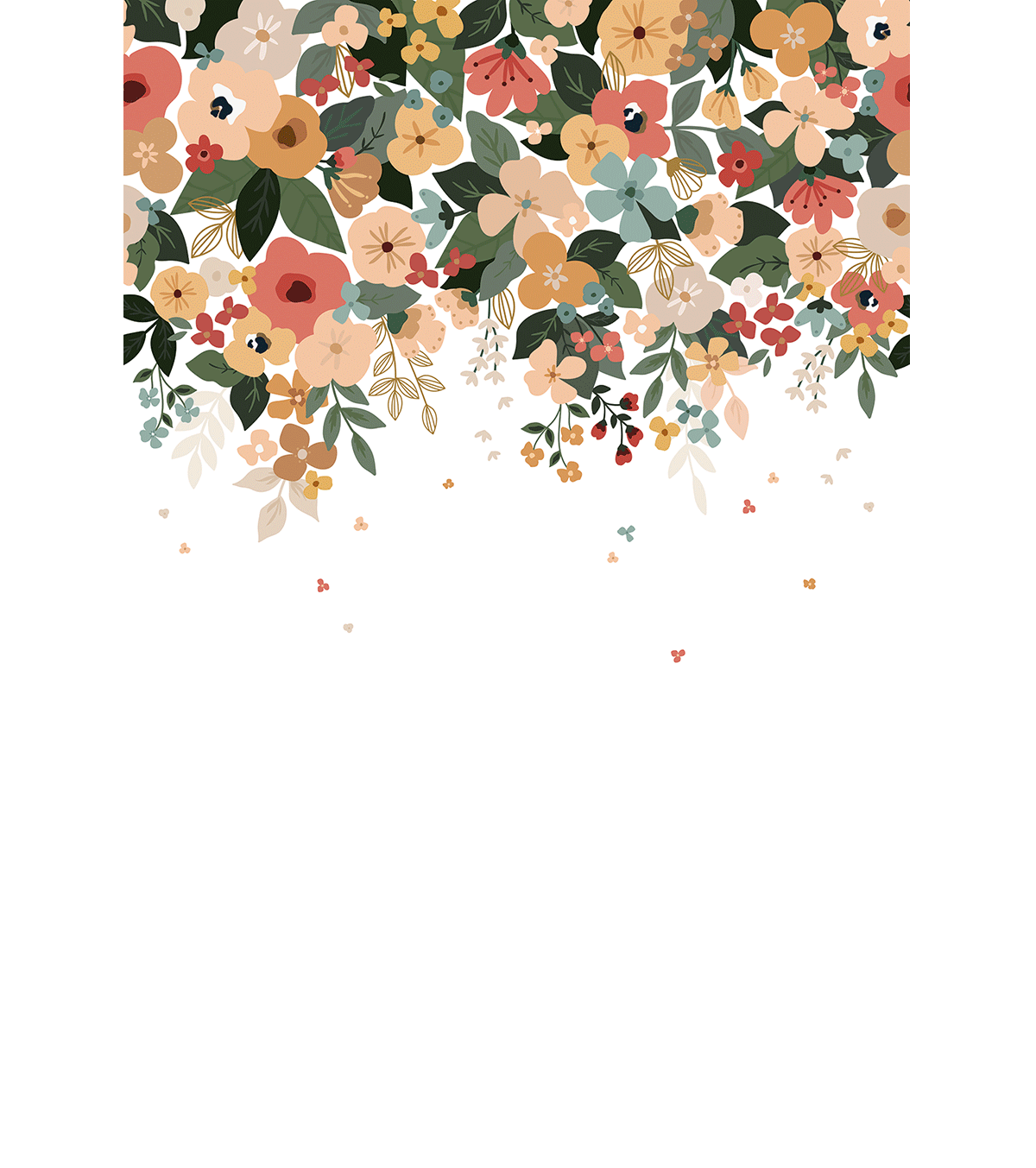 BLOEM - Panorama-Tapete - Große Blumen