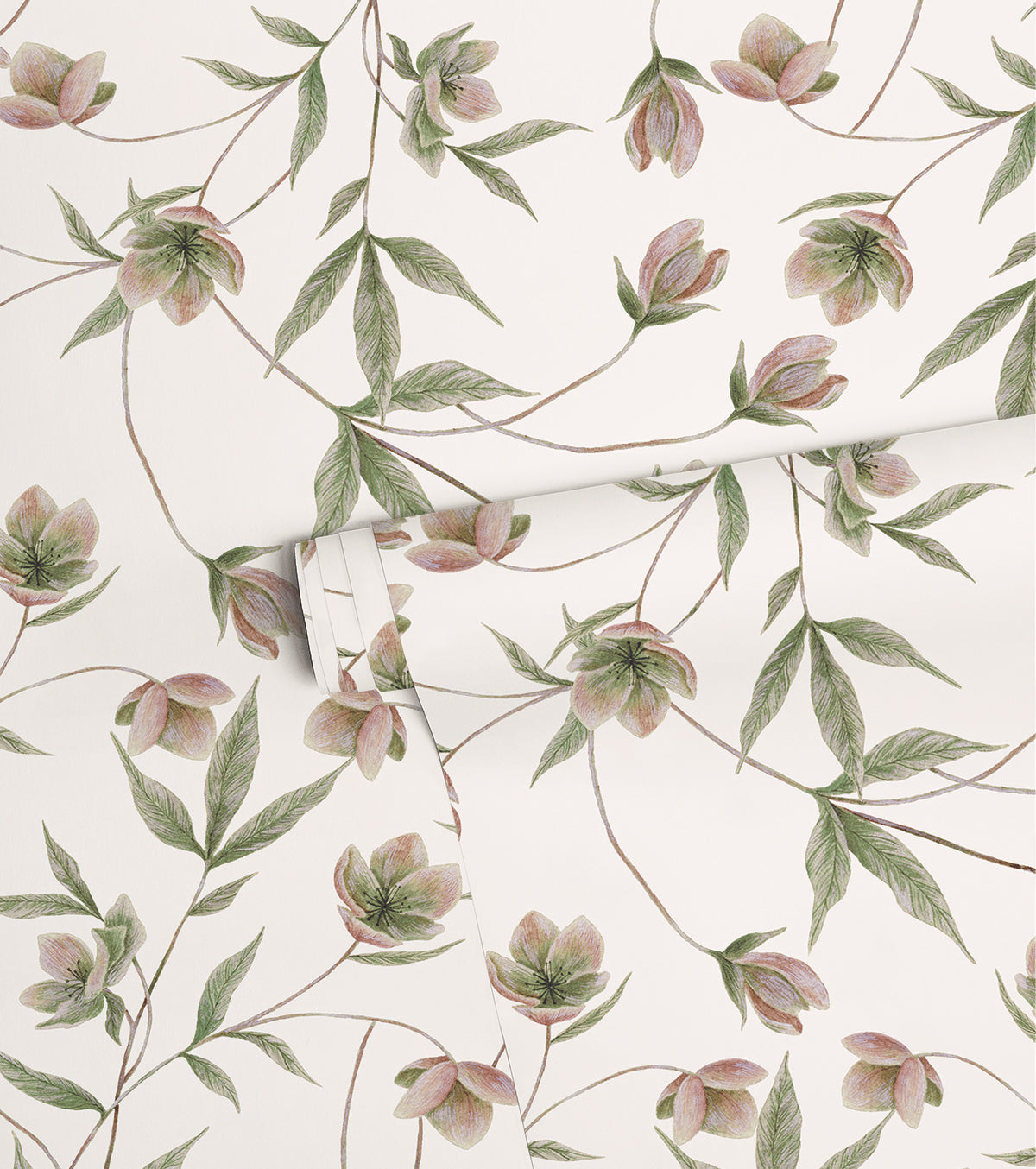 WELLINGTON - Kindertapete - Blumenmotiv Helleborus