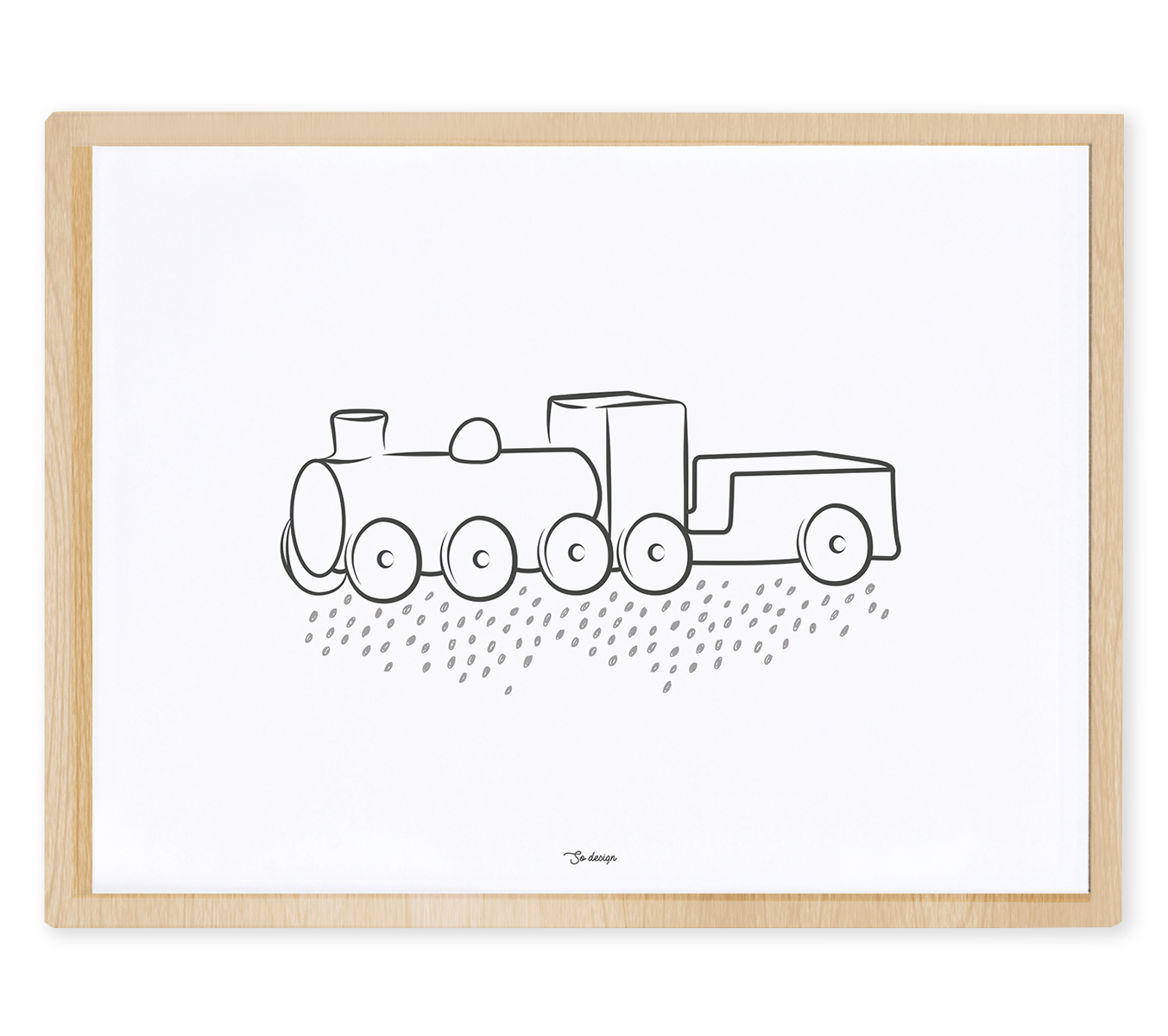 WILD WEST - Kinderposter - Lokomotive