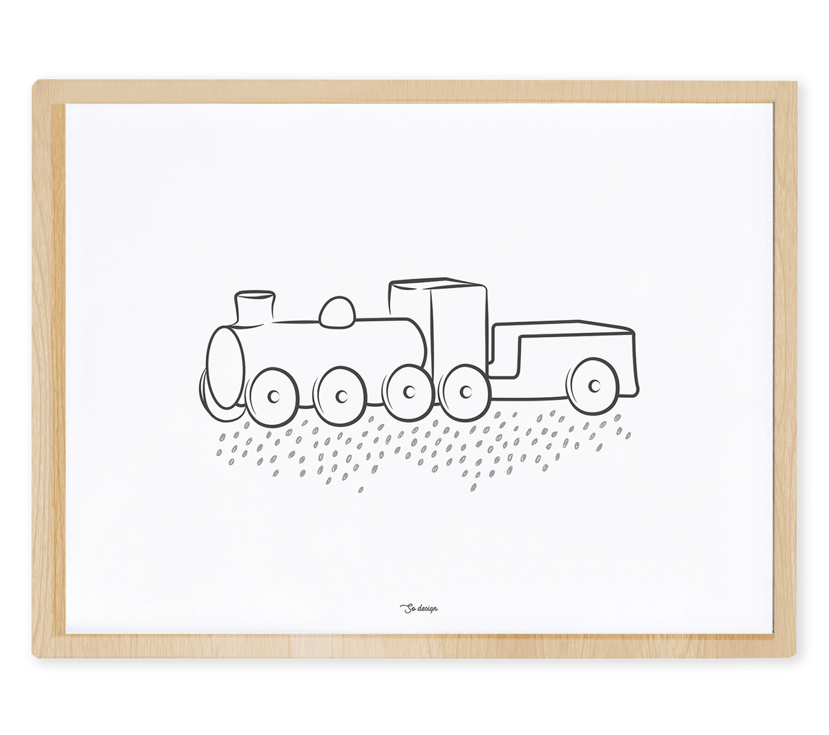 WILD WEST - Kinderposter - Lokomotive