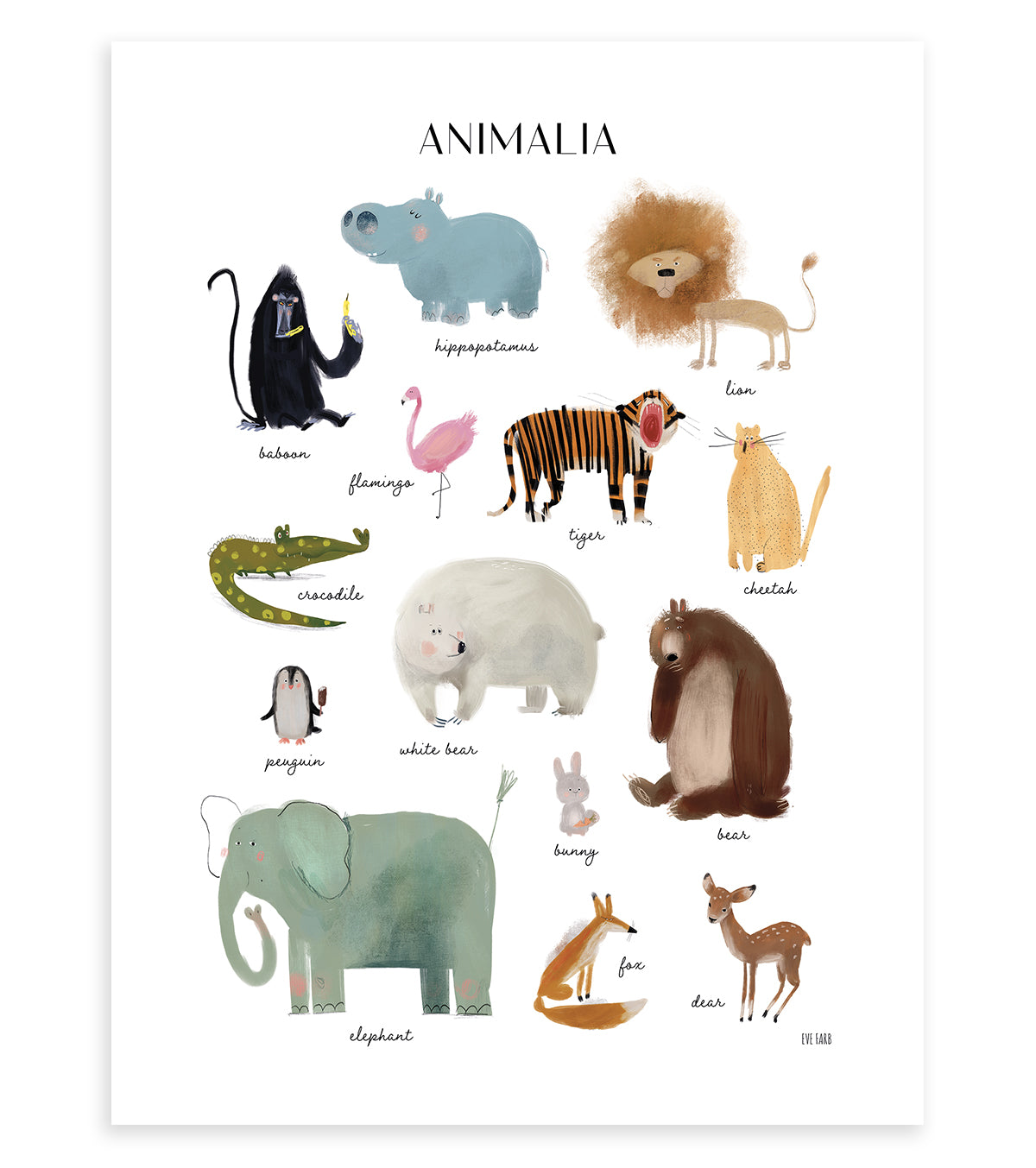 ANIMALIA - Poster Kind - Tiere