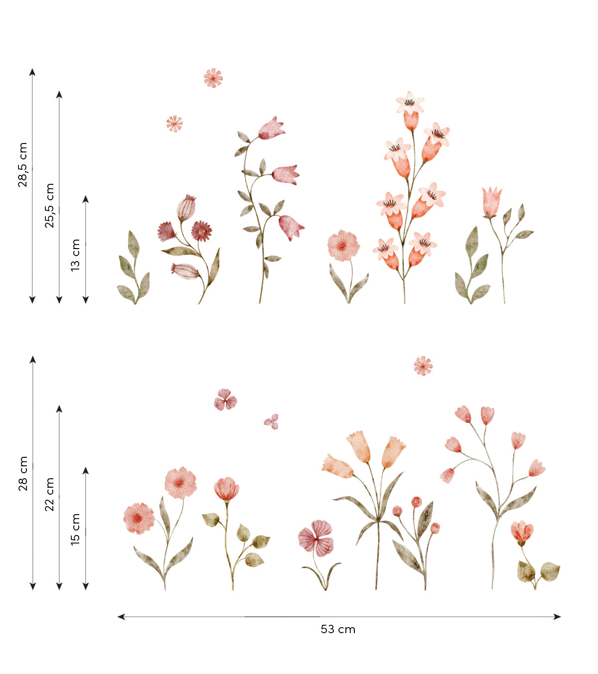 COCCINELLA - Wandsticker Wandbilder - Schöne Blumen