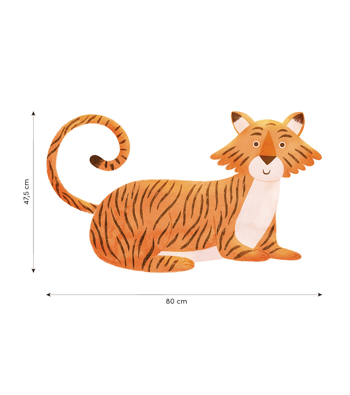 YATSUNI - Wandsticker Wandbilder - Der Tiger