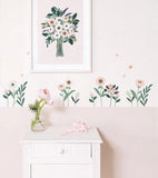 WONDERLAND - Wandsticker Wandbilder - Rosa Anemonenblüten