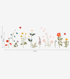 WILDFLOWERS - Wandsticker Wandbilder - Wildblumen