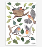 QUEYRAN - Wandsticker Wandbilder - Vögel und Zweige