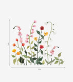 QUEYRAN - Große Wandsticker - Wildblumen