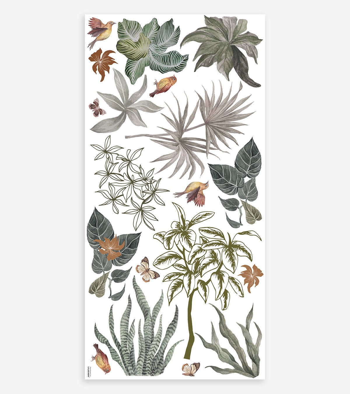 UTAN - Wandsticker Wandbilder - Tropische Blätter