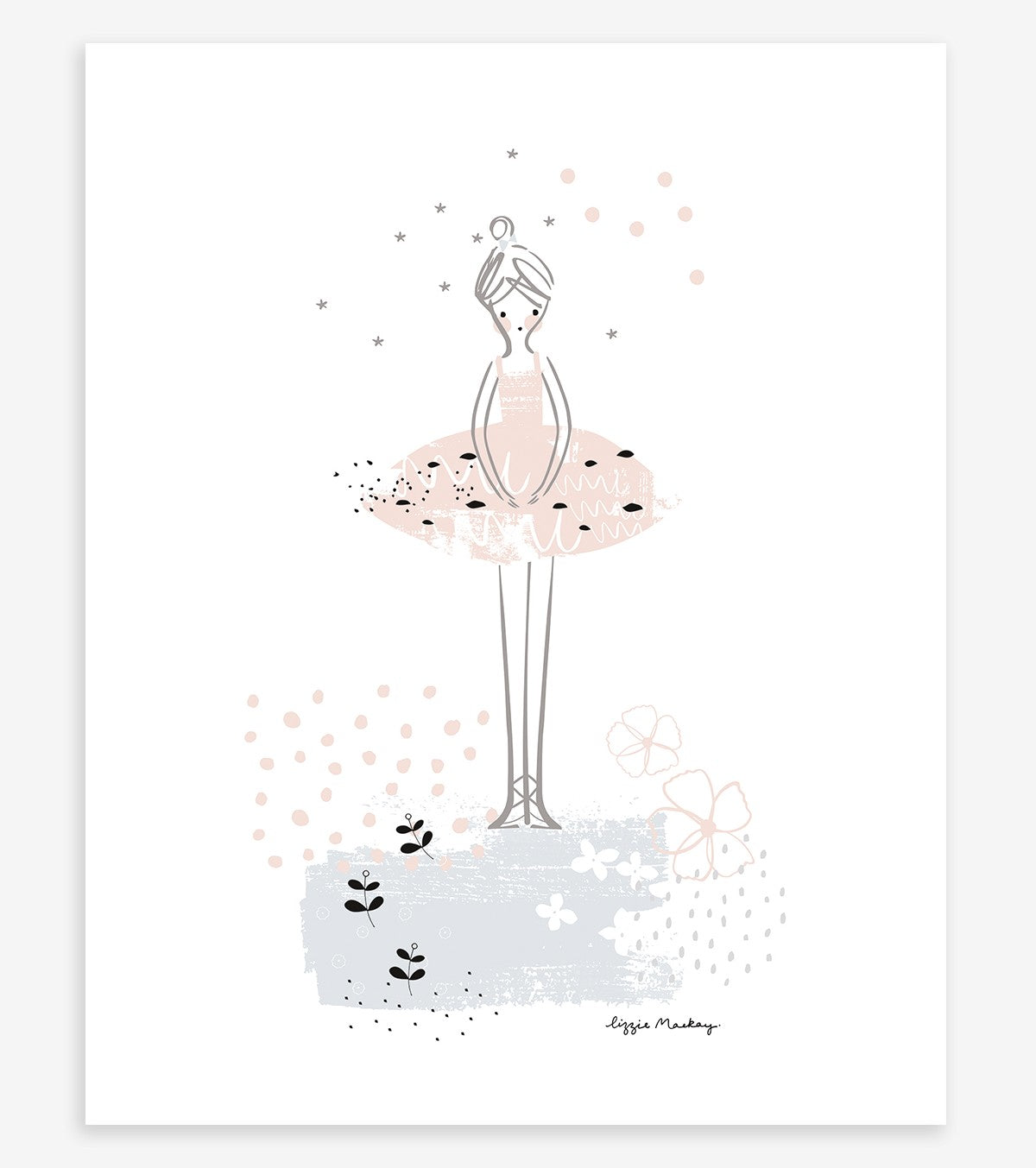 BALLERINA - Kinder Poster - Ballerina Tänzerin