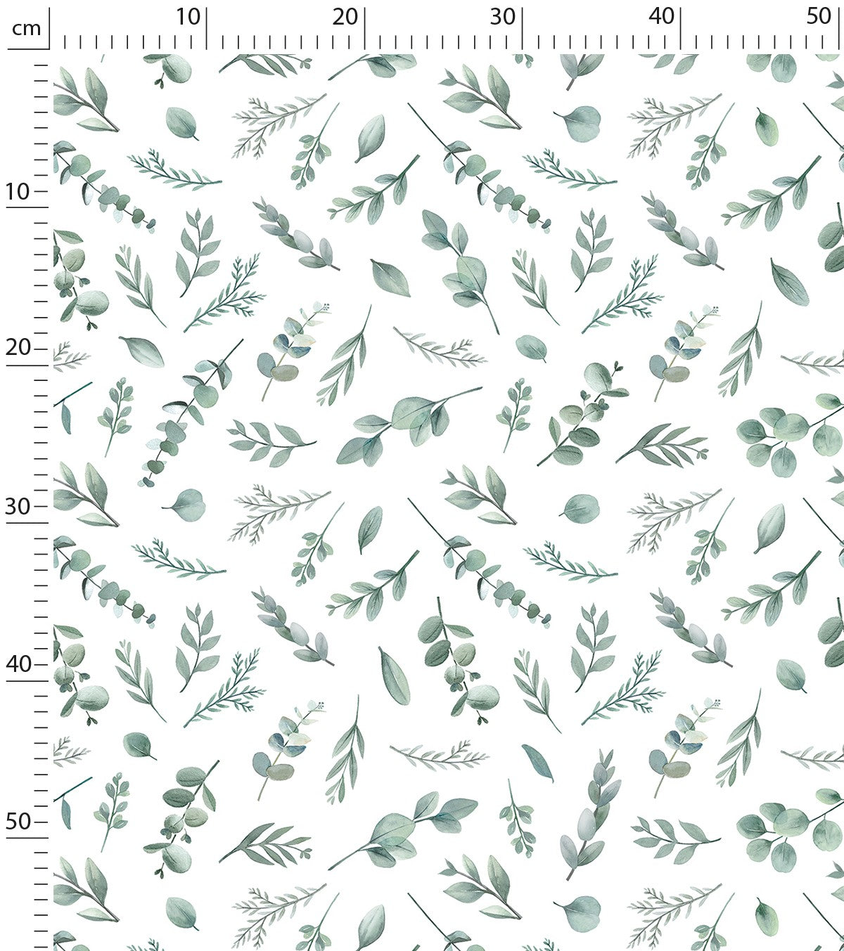 GREENERY - Kindertapete - Eukalyptusblatt-Motiv