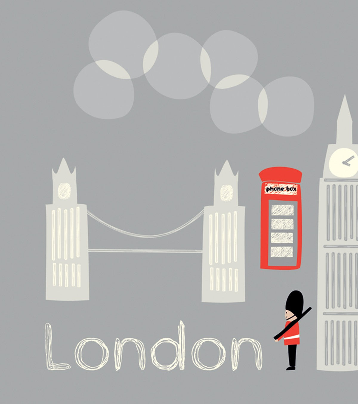LONDON - Poster für Kinder - London Monuments