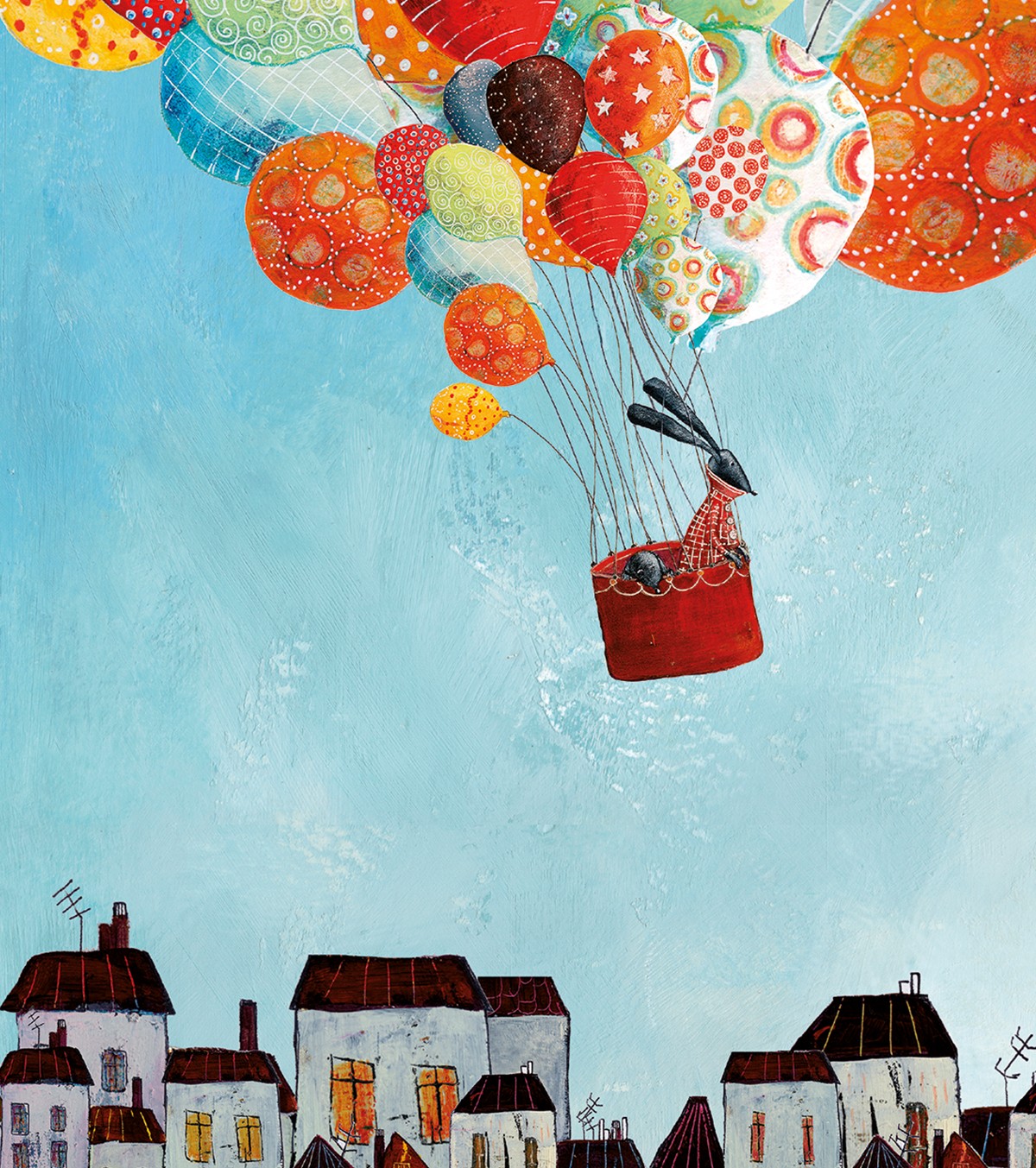 IN VOLO - Poster für Kinder - Ballonfahrt