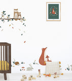 FOREST HAPPINESS - Kinderposter - Fuchsfamilie