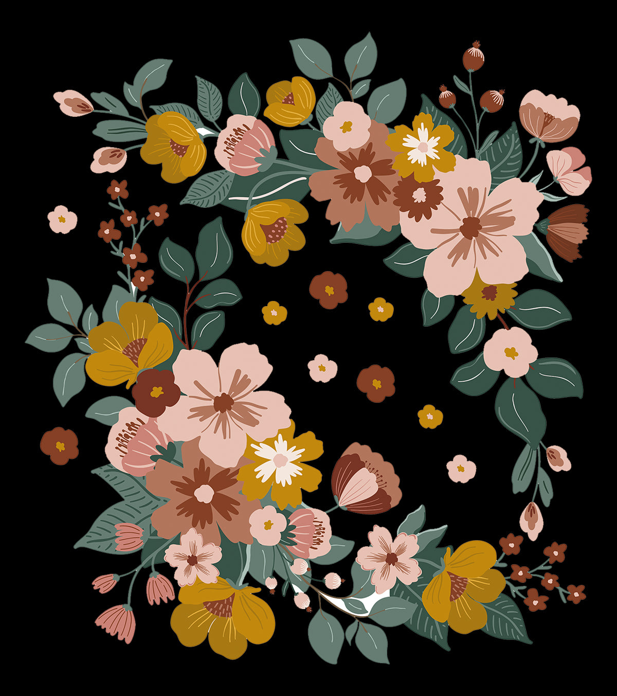 CAPUCINE - Großer Sticker - Blumensträuße
