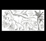 DINOSAURUS - Wandsticker wandbilder - Dinosaurier: T - rex, Pteranodon und Palme