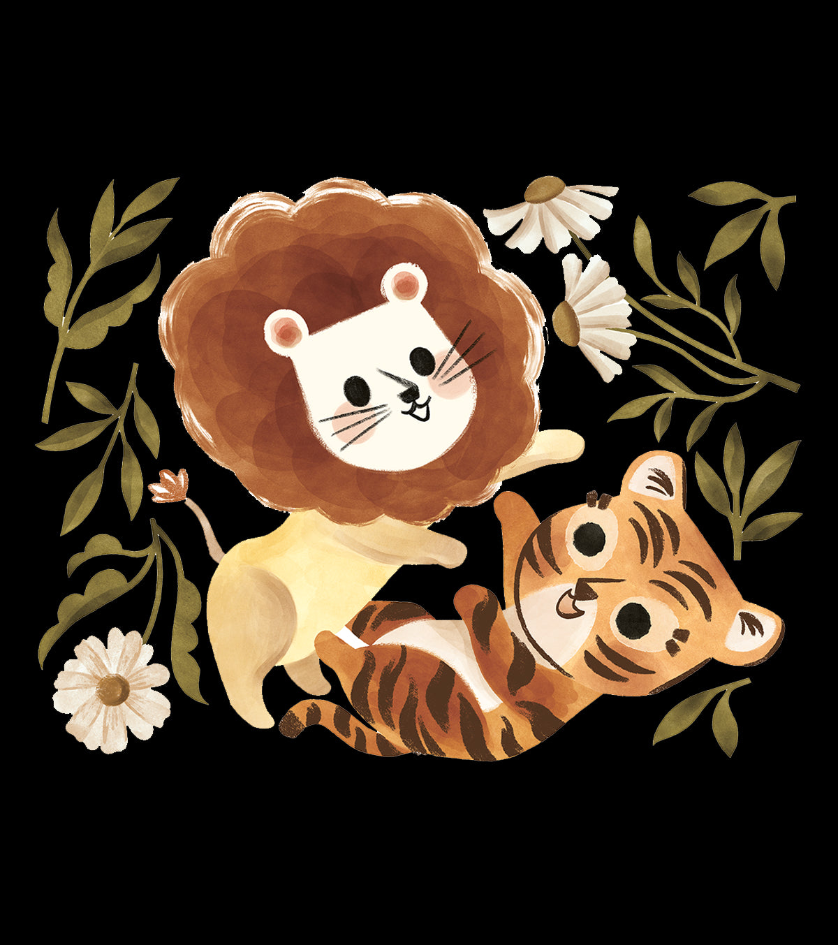 FELIDAE - Großer Sticker - Spiel Tiger und Löwe