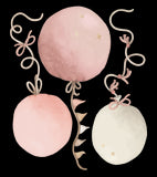 SELENE - Großer Sticker - Luftballons (rosa)