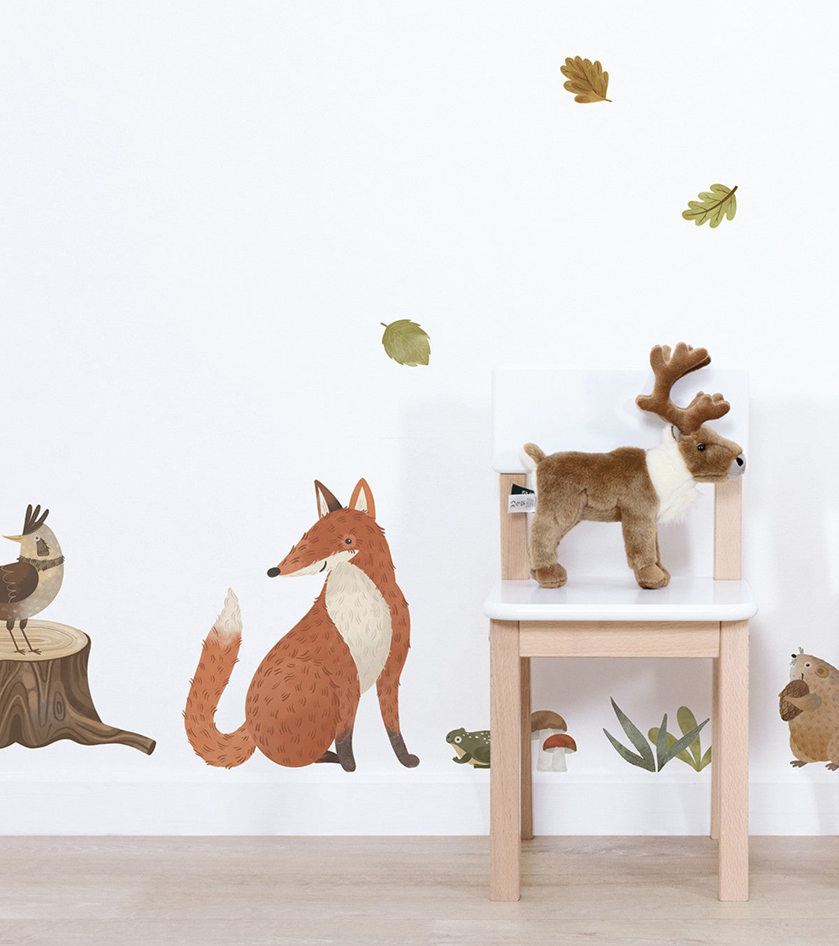 NORWOOD - Wandsticker Wandbilder - Der Bär und seine Freunde aus dem Wald