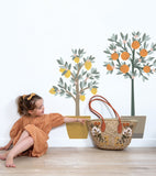 LOUISE - Großer Sticker - Orangen- und Zitronenbaum
