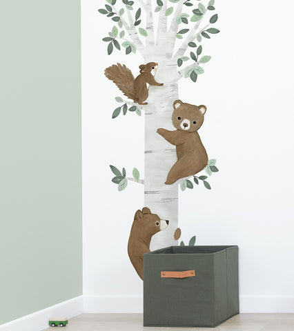 KHARU - Großer Sticker - Die Bären klettern auf den Baum