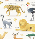 LIVING EARTH - Poster für Kinder - Tiere aus Afrika