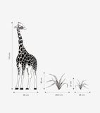 BLACK MAJIK - Großer Sticker - Die Giraffe